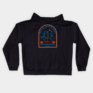 Copy of They're Burning All The Witches Halloween Skeleton Dancing Kids Hoodie